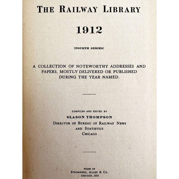 The Railway Library And Statistics 1911-1913 1st Editions HC Book Lot Of 3 E42 - Picture 6 of 8
